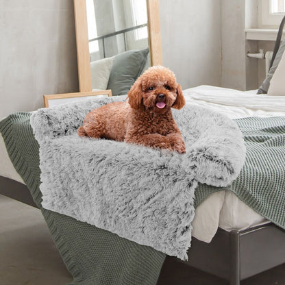 Cuccia per Cani in Peluche Con Fondo Antiscivolo Copertura Rimovibile E Lavabile, Letto Divano per Cani O Gatti 2 Colori 3 Dimensioni