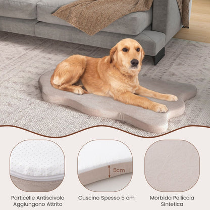 Cuscino per Cani Impermeabile, Cuscino Ortopedico per Cani Con Supporto in Memory Foam Copertura Rimovibile 2 Colori