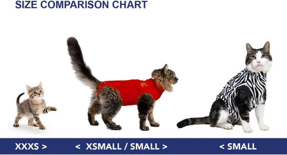 Medical Pet Shirt per Gatti, Rosso, XXS