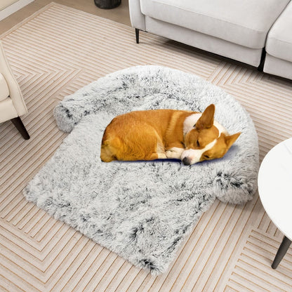 Cuccia per Cani in Peluche Con Fondo Antiscivolo Copertura Rimovibile E Lavabile, Letto Divano per Cani O Gatti 2 Colori 3 Dimensioni