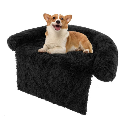 Cuccia per Cani in Peluche Con Fondo Antiscivolo Copertura Rimovibile E Lavabile, Letto Divano per Cani O Gatti 2 Colori 3 Dimensioni