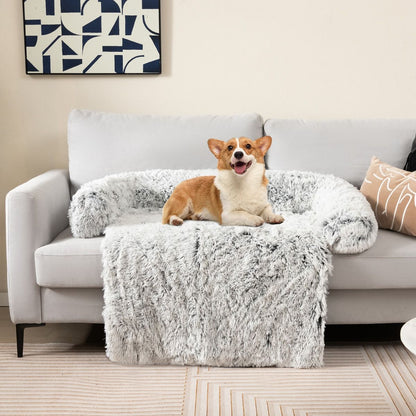 Cuccia per Cani in Peluche Con Fondo Antiscivolo Copertura Rimovibile E Lavabile, Letto Divano per Cani O Gatti 2 Colori 3 Dimensioni