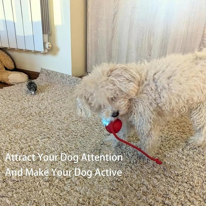 Interactive Rolling Dog Smart Ball - 360° Automatic Rotating Toy for Dogs & Cats (Red+Green)