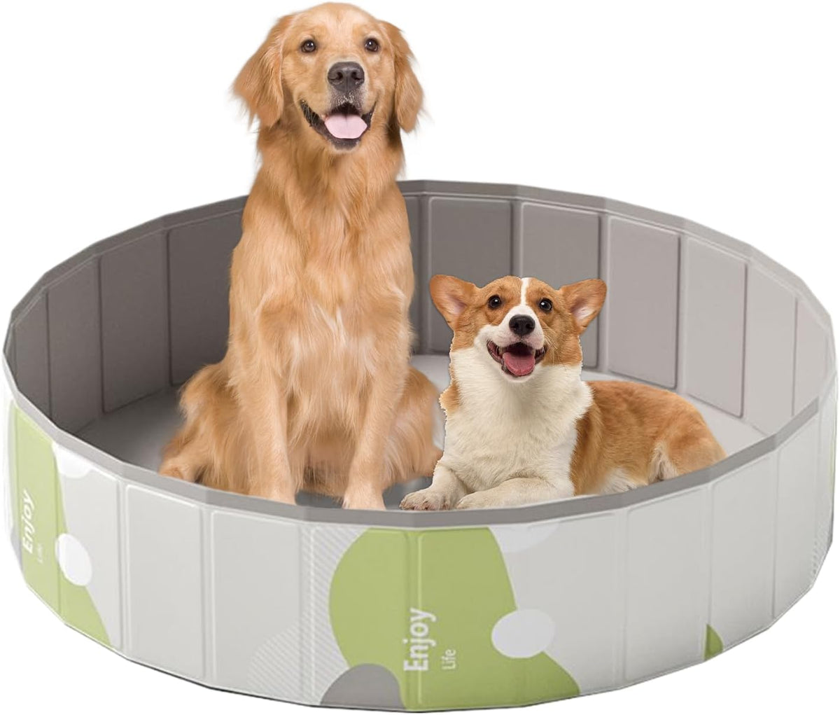 Pet Pools - for Large Dogs | PVC Foldable Stock Tank with Robust Walls & Vivid Finish Matte Texture For, Play, Outdoor, Indoor, Camping, Home and Professional Park Play Activity