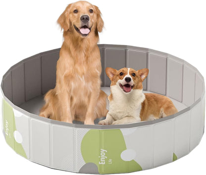 Pet Pools - for Large Dogs | PVC Foldable Stock Tank with Robust Walls & Vivid Finish Matte Texture For, Play, Outdoor, Indoor, Camping, Home and Professional Park Play Activity