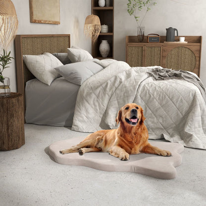 Cuscino per Cani Impermeabile, Cuscino Ortopedico per Cani Con Supporto in Memory Foam Copertura Rimovibile 2 Colori