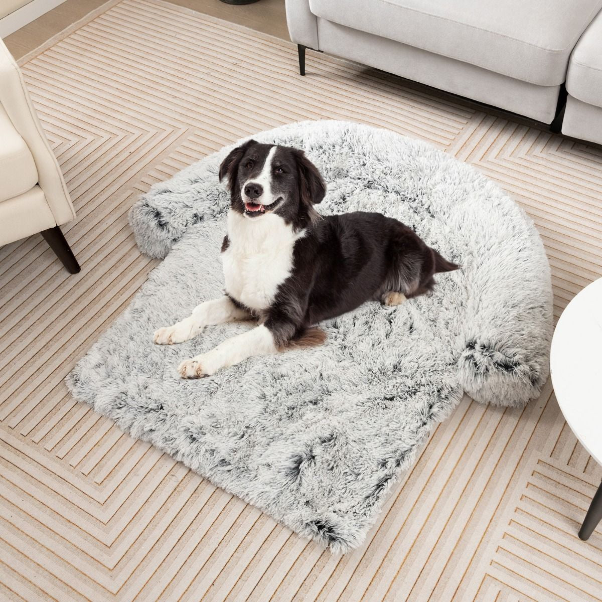 Cuccia per Cani in Peluche Con Fondo Antiscivolo Copertura Rimovibile E Lavabile, Letto Divano per Cani O Gatti 2 Colori 3 Dimensioni