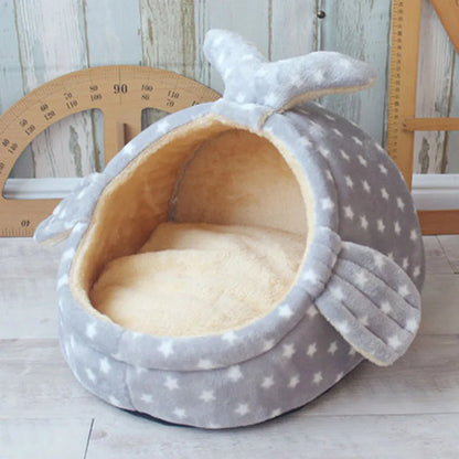 Pet Bed,Dog House Kennel,Doggy Warm Cushion,Basket for Small Medium Dogs,Fashion Cave Cat Tent,Puppy Nest Mat