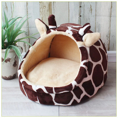 Pet Bed,Dog House Kennel,Doggy Warm Cushion,Basket for Small Medium Dogs,Fashion Cave Cat Tent,Puppy Nest Mat
