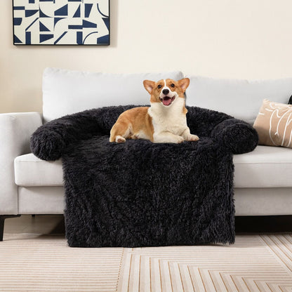 Cuccia per Cani in Peluche Con Fondo Antiscivolo Copertura Rimovibile E Lavabile, Letto Divano per Cani O Gatti 2 Colori 3 Dimensioni