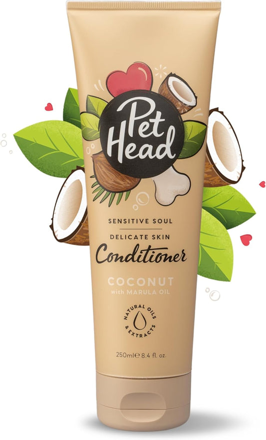 Balsamo per Cani Con Pelle Sensibile, Ipoallergenico Di Cocco, Marrone