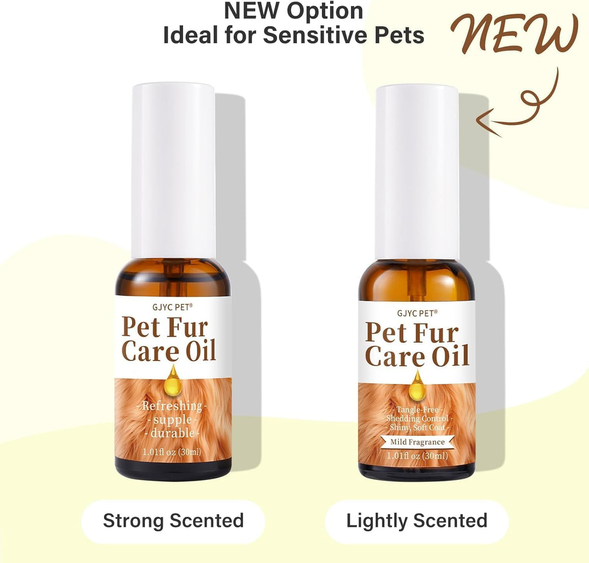 Olio per La Cura Della Pelliccia Di Cani E Gatti – Senza Risciacquo, Rimuove Grovigli E Dona Lucentezza, Arricchito Con Collagene E Oli Naturali, 30 Ml (Fragranza Delicata)