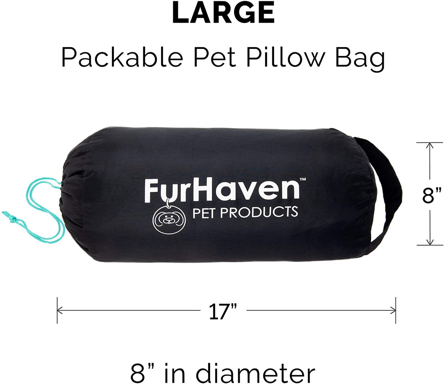 Large Dog Bed Trail Pup Travel Pillow Mat W/Stuff Sack, Washable - Flame Red/True Blue, Large
