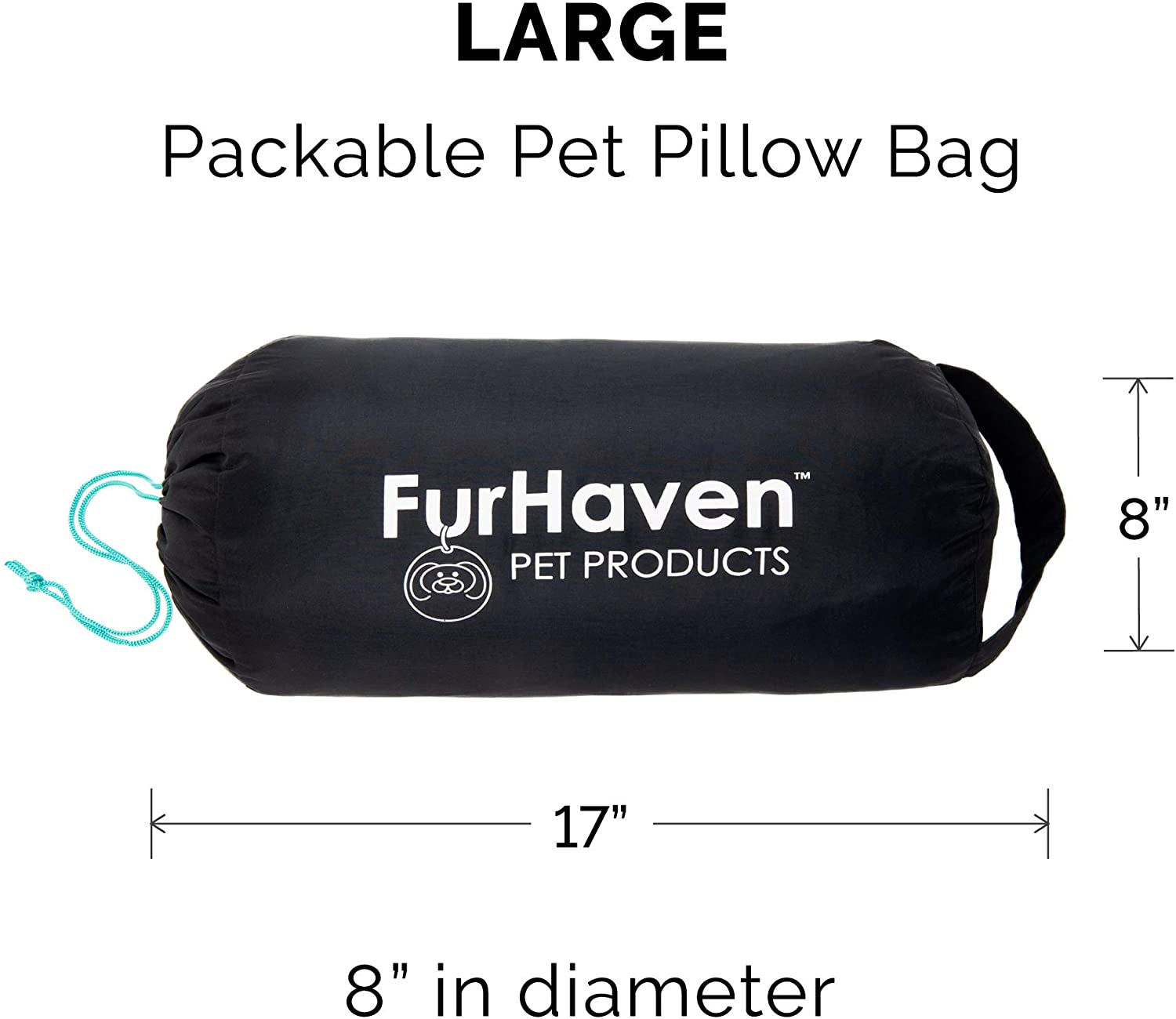 Large Dog Bed Trail Pup Travel Pillow Mat W/Stuff Sack, Washable - Flame Red/True Blue, Large