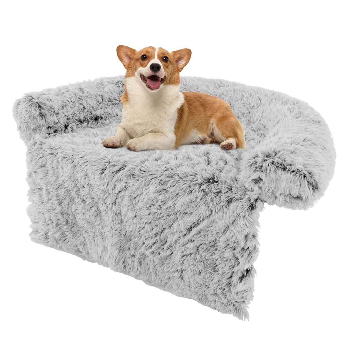 Cuccia per Cani in Peluche Con Fondo Antiscivolo Copertura Rimovibile E Lavabile, Letto Divano per Cani O Gatti 2 Colori 3 Dimensioni